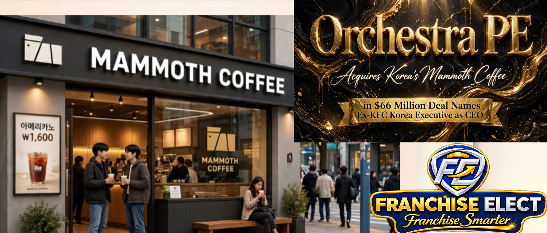 Orchestra PE acquires Korea Mammoth Coffee in 66 million dollar deal names ex KFC Korea executive as CEO